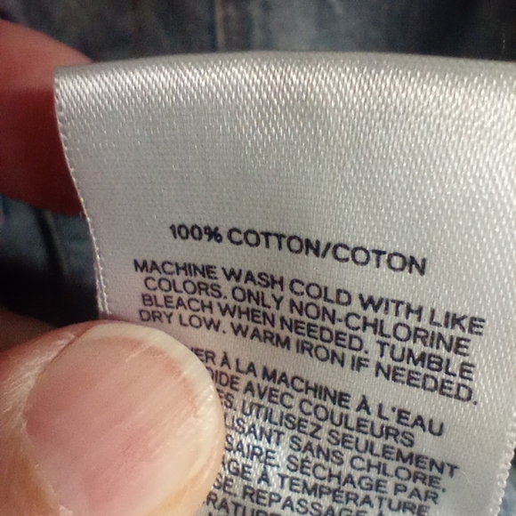 Vintage Express Men's Jeans Denim Jacket Size Medium Light Blue Distressed Jean - Picture 10 of 10